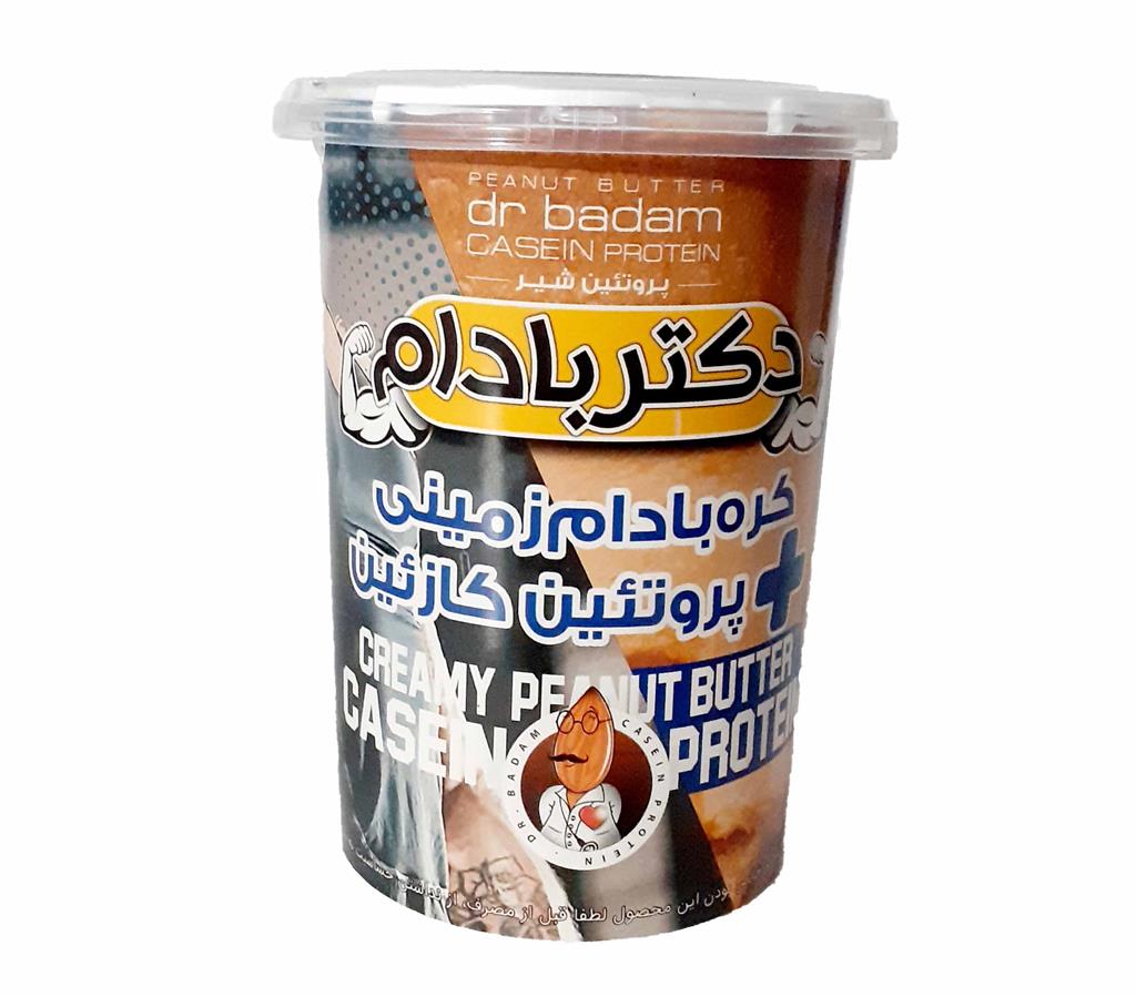 کره بادام زمینی پروتئین کازئین دکتر بادام 470 گرم